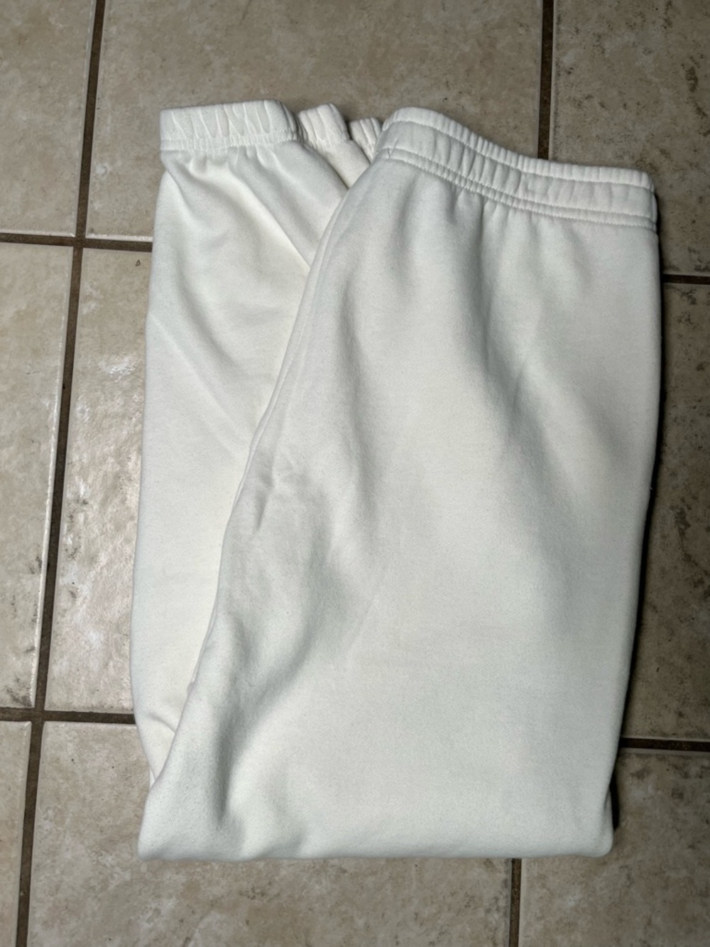 PLAYBOY Kids White Elastic Waist Joggers